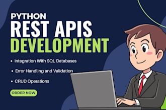 develop secure rest apis, backend with fastapi or flask and integrate mysql, sql