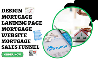 design mortgage landing page mortgage website mortgage sales funnel