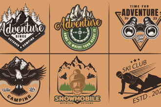 design your rustic outdoor badge logo