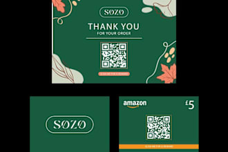 make unique fantastic thank you card design for your dream