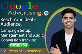setup google ads, SEM, PPC, youtube, video, and display advertising campaigns