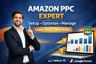 setup, optimize , manage amazon PPC campaign and amazon PPC audit expert