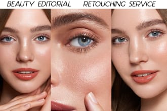 do beauty photo retouching, portrait high end editing