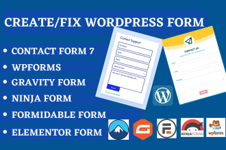 create or fix the wordpress contact form