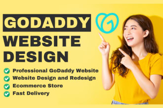 design and redesign godaddy website with godaddy website builder