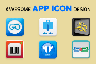 design amazing app icon for mobile app