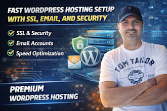 setup fast wordpress hosting with ssl, email and security