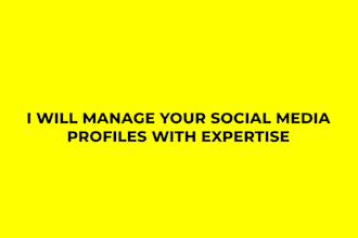 manage your social media profiles with expertise