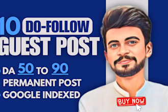 write, publish high authority dofollow guest posts with contextual SEO backlinks