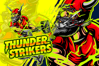 create custom cartoon logo,twitch,gaming, esport and mascot