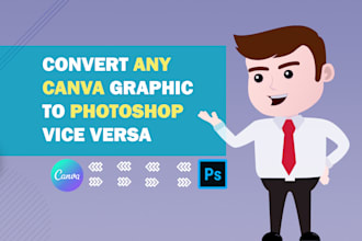 convert canva to editable photoshop and PSD to canva