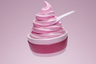 do cute 3d modeling and rendering