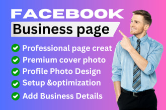 do facebook business page creation and setup,optimization and management