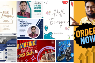 design eye catching editable canva templates for your social media
