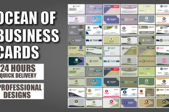 design professional business card, letterhead and stationery items
