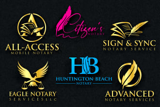 design law firm and notary logo