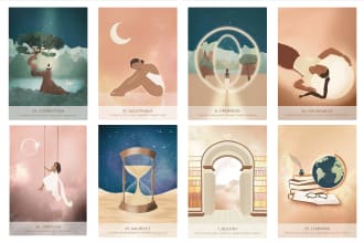 create unique oracle or tarot cards for your dream deck