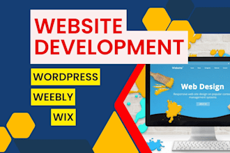 revamp, redesign, develop wix, weebly website for business, ecommerce or clone
