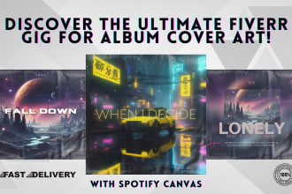design a music cover artwork for your song or album