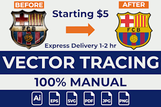 redraw logo to vector, convert image to vector, vectorize image, vector tracing