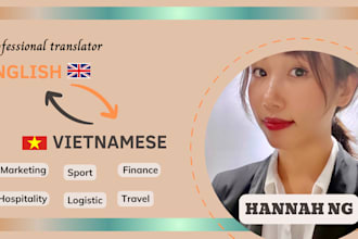 professionally translate vietnamese to english