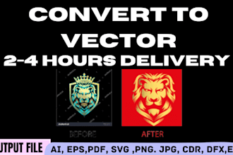 do vector tracing logo, vectorize image, convert to vector