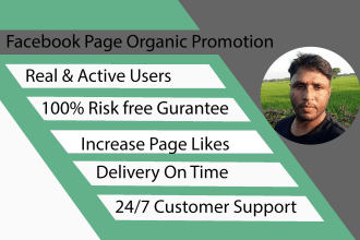 do facebook page promotion by organic marketing
