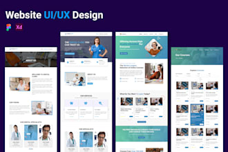design a UI UX design for your website in xd