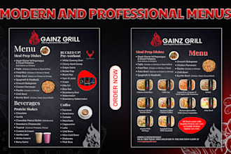 design restaurant  menu card