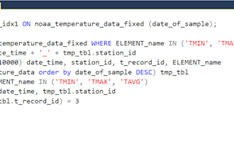 do sql bug fixes and performance optimization