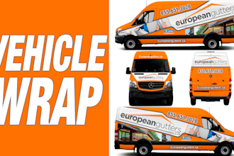 create professional, vehicle wrap design, camper caravan, and casita trailer