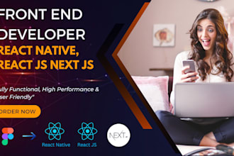 be your expert reactjs nextjs and react native app front end developer
