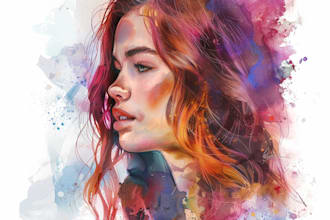 do amazing trendy watercolor graphic t shirt design