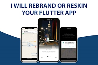rebrand or reskin your flutter app for android and IOS