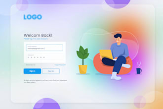 design xd, figma, PSD professional landing page and web template