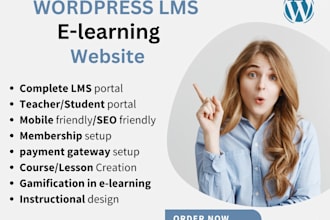 create a customized lms website for your e learning needs