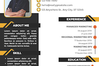 write, upgrade resume and cover letter