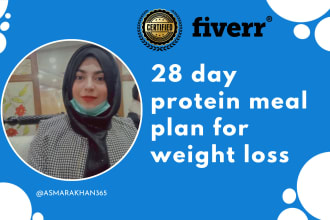 make a 28 day protein meal plan for weight loss