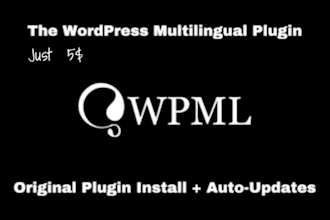 install and activate wpml pro plugins
