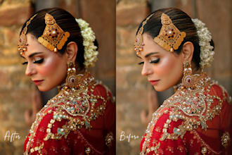 image editing product portrait retouching in photoshop
