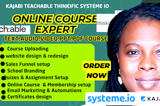 do teachable website sales funnel online course on  thinkific kajabi systeme io