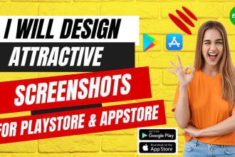 design screenshots for your app ios and google play store