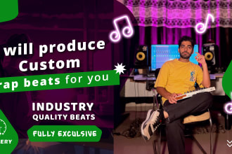 produce exclusive trap beats professionally for you
