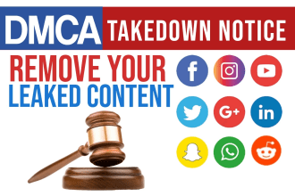 takedown report copyright,infringing fb,tiktok,twitter,google,ig,yt under dmca