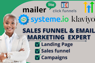 do impeccable landing page sales funnels on systeme io clickfunnels mailerlite