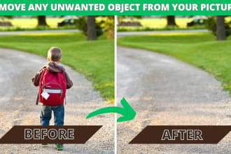 remove any unwanted object, defect, people, or text from your pictures 24 hours