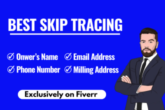be your accurate skip tracer for skip tracing and real estate bulk skip tracing
