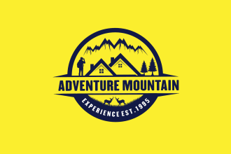 do trendy logo for adventure, camping, mountain brands