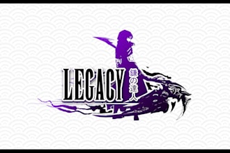 create jrpg logo for game, comic, manga, etc