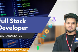 build full stack website with react js, next js, prisma, and mysql